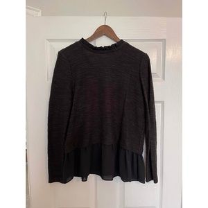 Loft | Black Long Sleeve Blouse